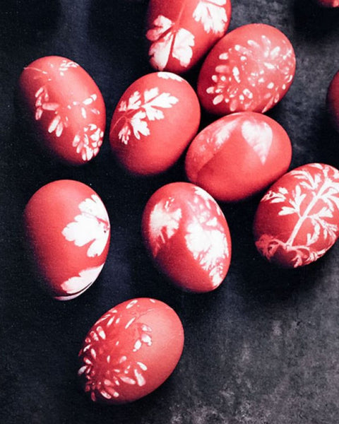 Red 'Pascha' Eggs