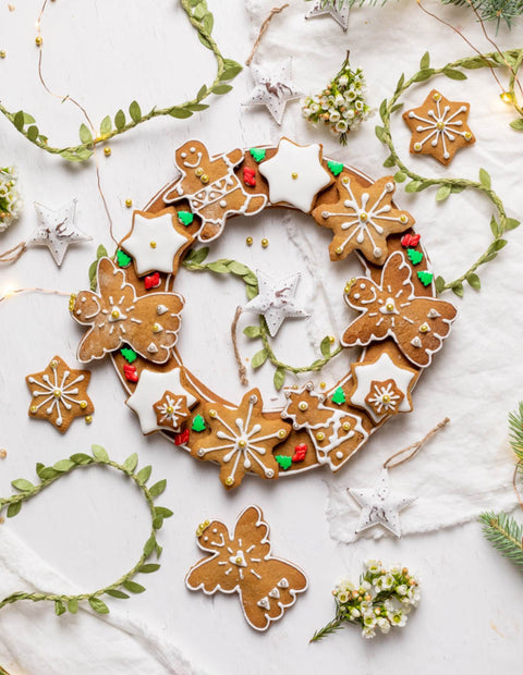 Gingerbread Christmas Wreath