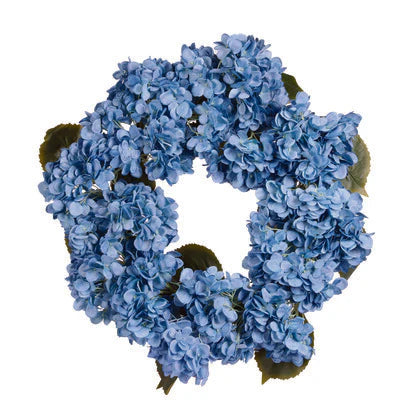 Luxe Blue Hydragea Wreath
