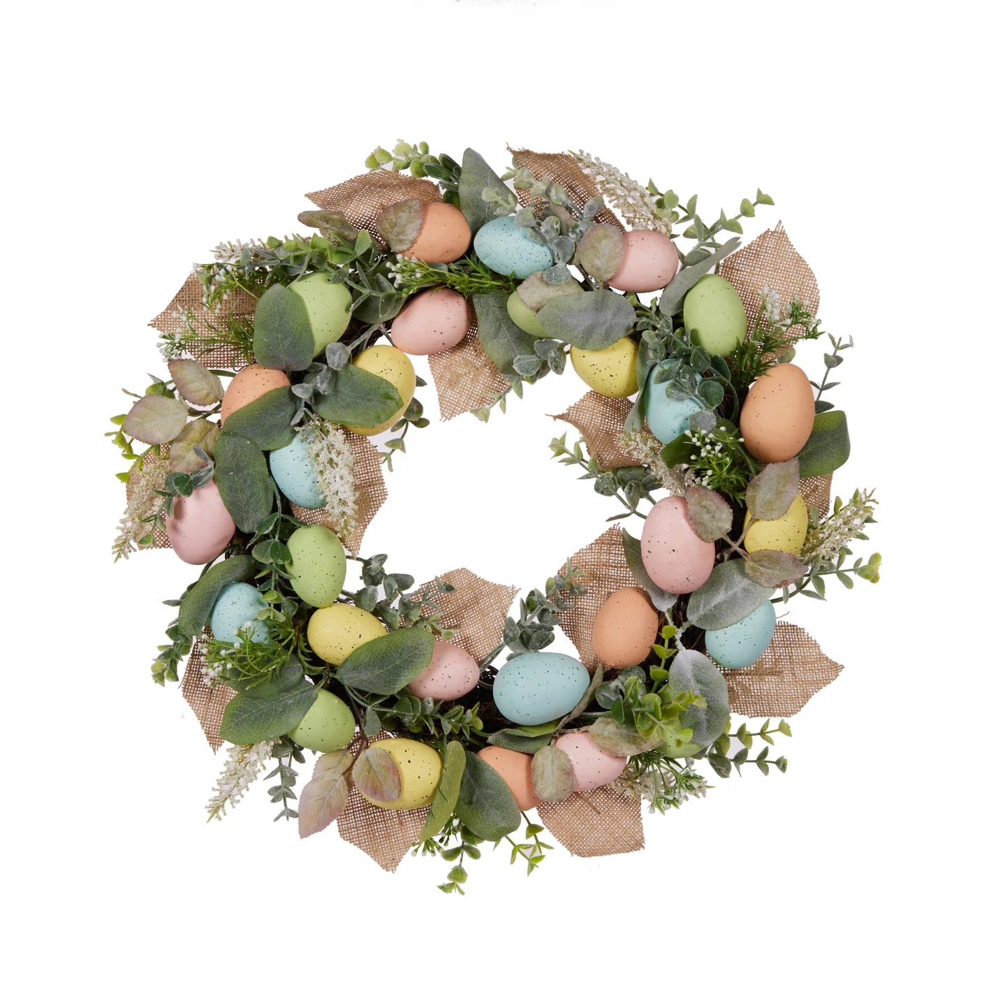 Luxe Pastel Egg Wreath - 51cm